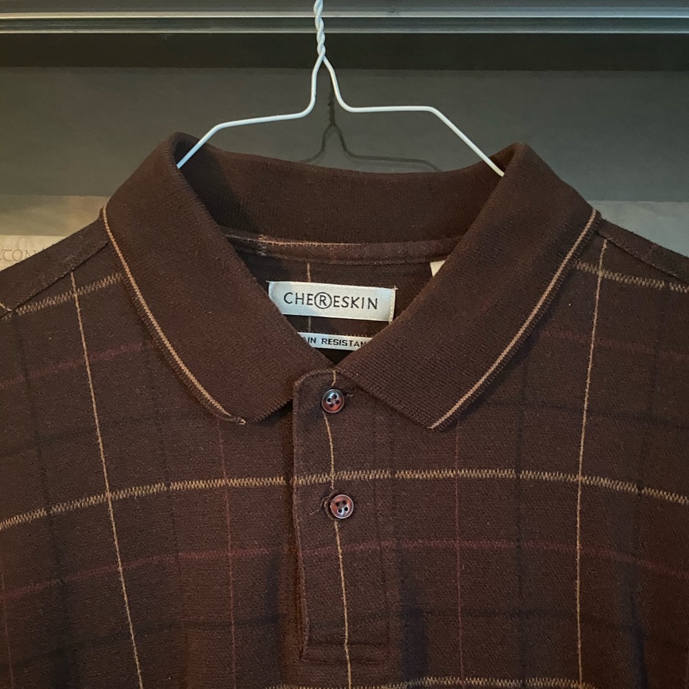 Chereskin Plaid Long Sleeve Polo Shirt
